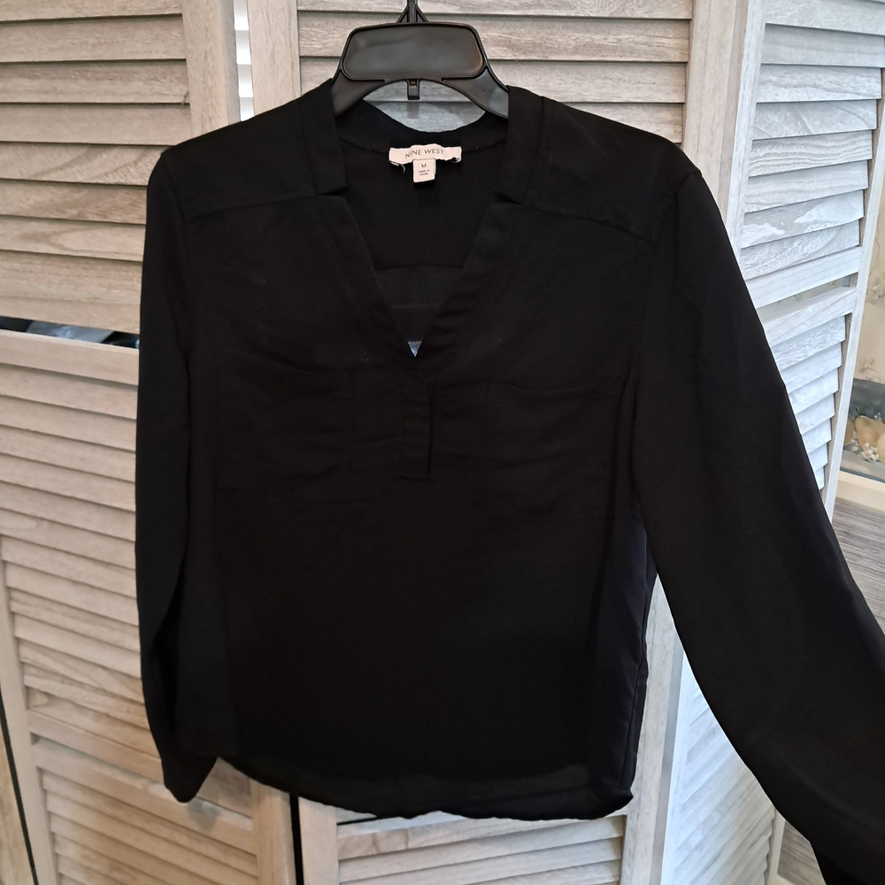 Nine West Elegant Black Blouse